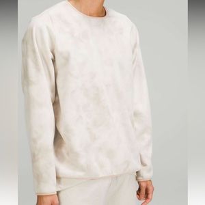 Lululemon Lab Fleece Crew Pullover size XL in light ivory cafe au lait